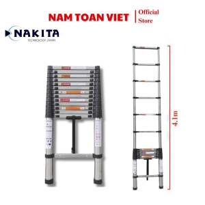 Thang Rút Đơn Inox Nakita TM141 Cao Tối Đa 4.1m
