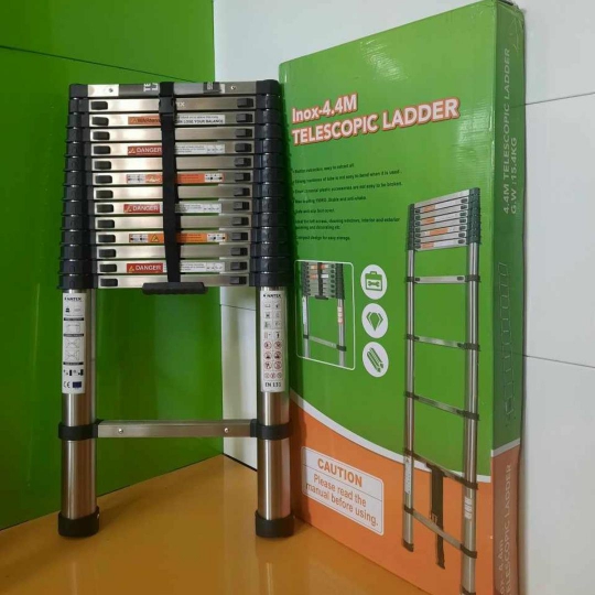 Thang Rút Đơn Inox Nakita TM158 Cao Tối Đa 5.8m