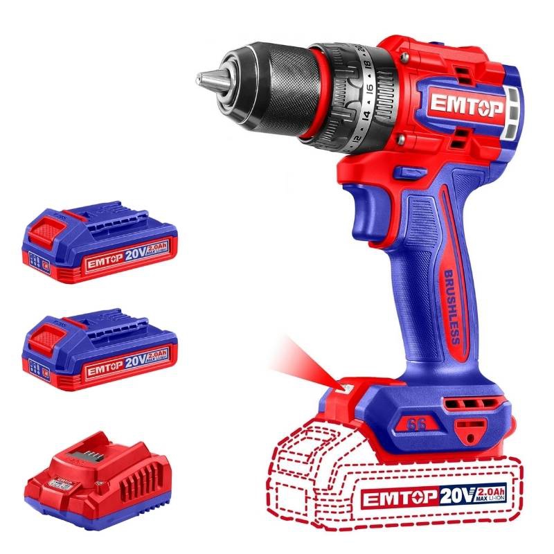Bộ máy khoan pin EMTOP ECIDL20768