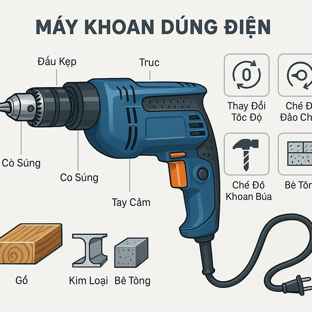 Có cần mũi khoan chuyên dụng cho từng vật liệu không?