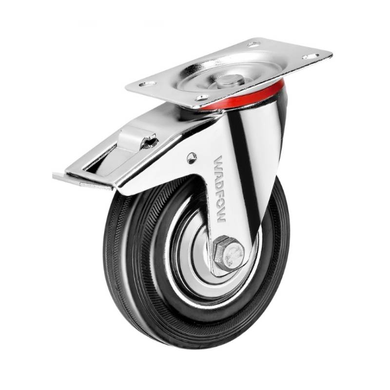 Bánh xe đẩy cao su xoay 5" có khóa WADFOW WJL3353