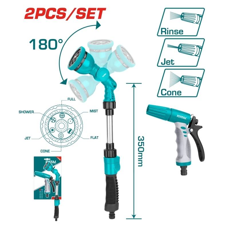 Bộ 2 đầu phun nước Total THWSK0201