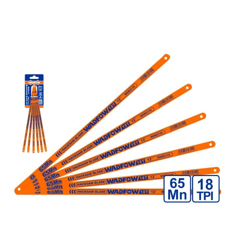 Bộ 6 lưỡi khung cưa sắt WADFOW WHB2118 