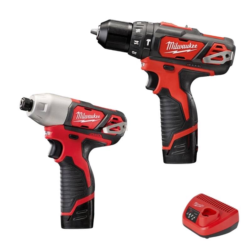 Combo máy khoan Milwaukee M12-BPD và máy vít M12 BID
