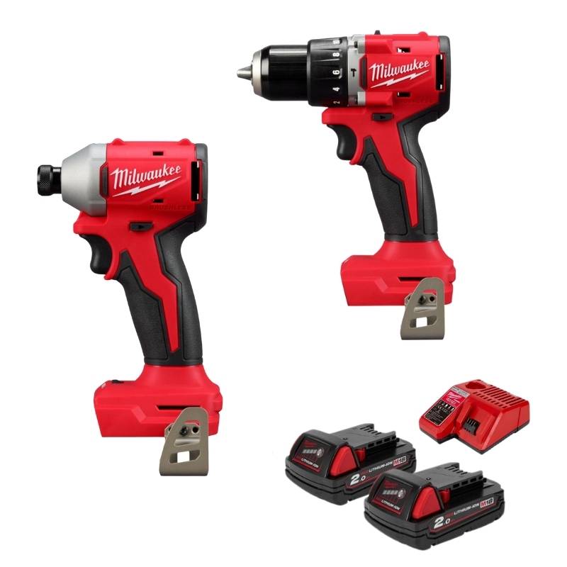 Combo máy khoan Milwaukee M18-BLPDRC & bắn vít M18 BLIDR