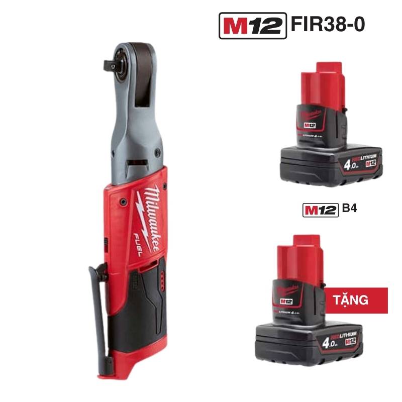 Combo máy siết bu lông Milwaukee M12 FIR38-0