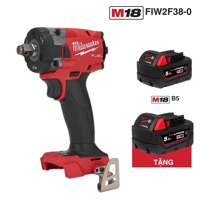 Combo máy siết bu lông Milwaukee M18 FIW2F38-0