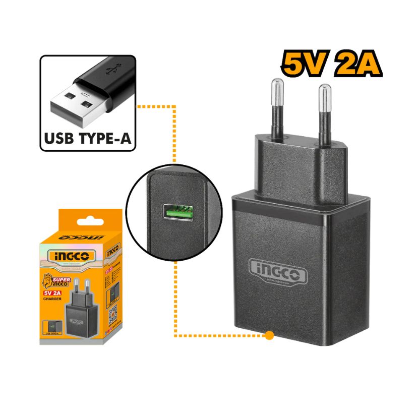 Đầu sạc 5V/2A  INGCO FCLI120502