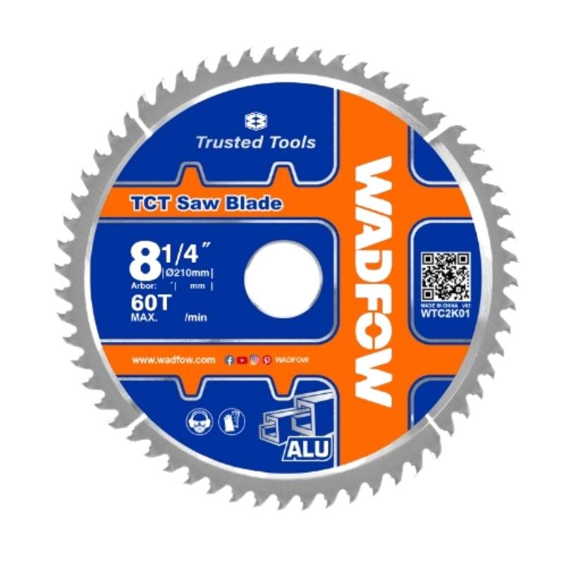 Lưỡi cưa nhôm TCT 210mm-60T WADFOW WTC2K01