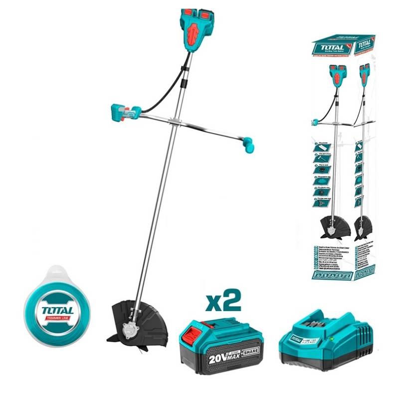 Máy cắt cỏ dùng pin 20Vx2 Total TSTLI202521