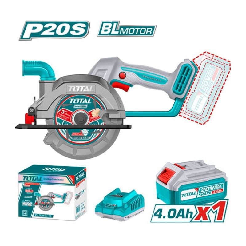 Máy cưa đĩa 140mm dùng pin 20V Total TSLI14021