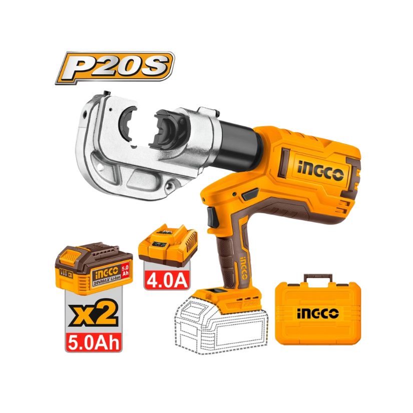 Máy ép cos thủy lực dùng pin 20V INGCO CTLI2005