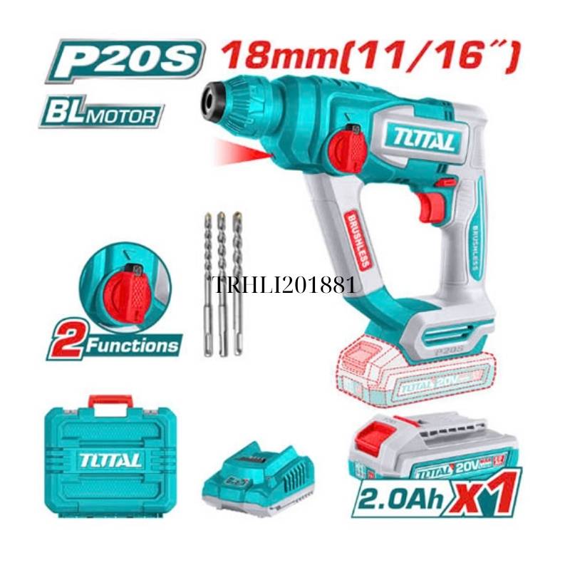 Máy khoan bê tông dùng pin 20V Total TRHLI201881