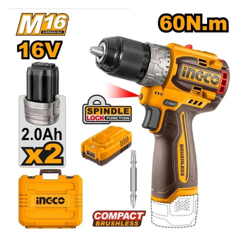 Máy khoan pin 16V Ingco CDLI16682