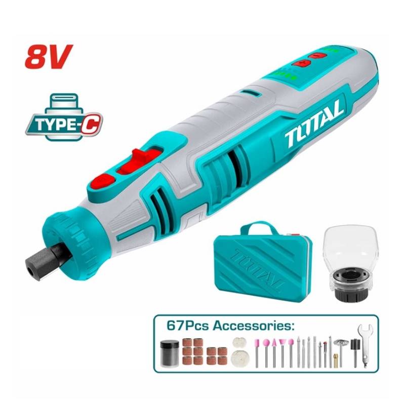 Máy mài khuôn dùng pin 8V Total TMGLI0801