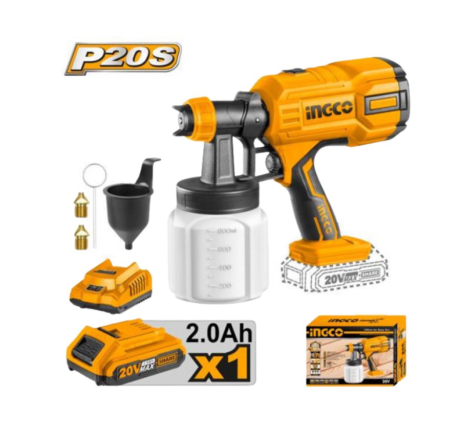 Máy phun sơn dùng pin 20V INGCO CSGLI20406