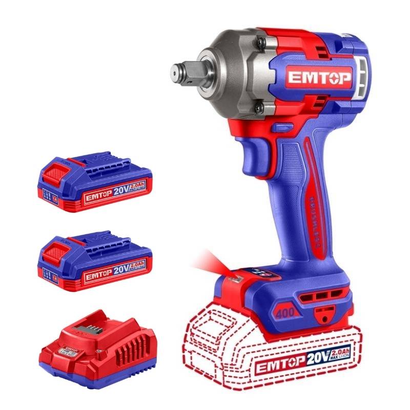 Máy siết bulong dùng pin EMTOP ECIWL2040