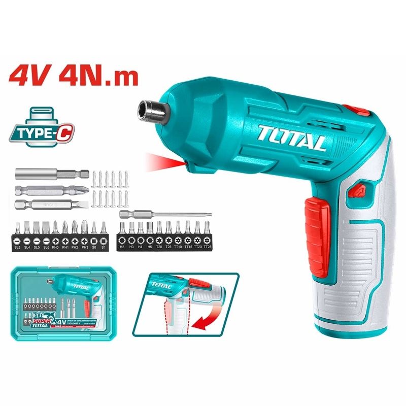 Máy vặn vít mini dùng pin 4V Total TSDLI04425 