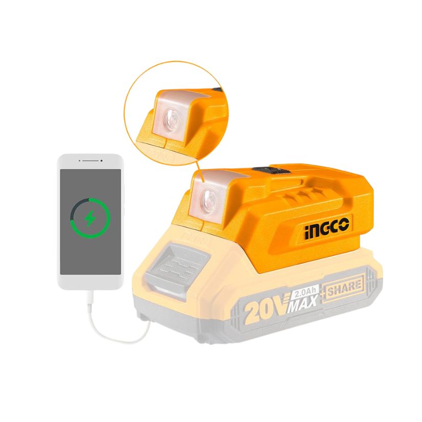 Thiết bị sạc USB 20V INGCO CUCLI2022